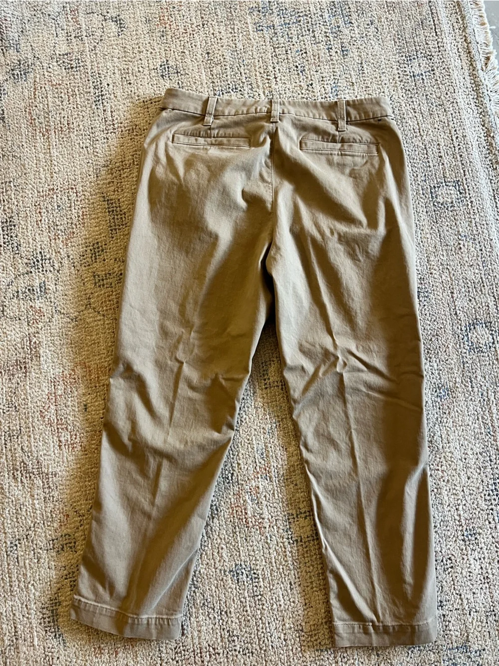 J.Crew Factory High Rise Girlfriend Chino Pants 10P Petite Stone Beige AD217